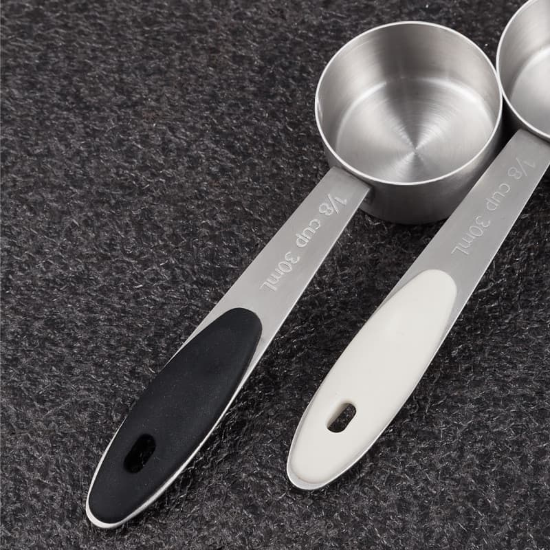 Colher medidora de café em aço inoxidável 304 com cabo longo, colher medidora de grãos de café de 10g, colher para pó de