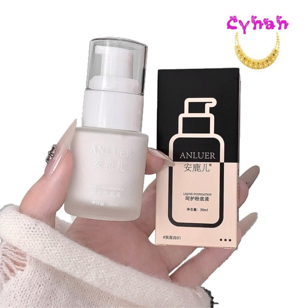 Base Líquida CYNAN , Bastão Corretivo Branco Fosco De 30ml , Maquiagem Facial De Longa Duração Com Cobertura Edificável