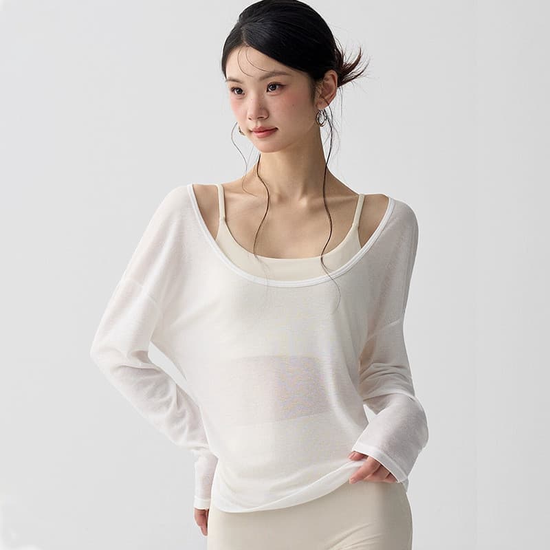 Esportes de secagem rápida esportes topos roupas de Fitness feminino 2025 novo Yoga topos de manga comprida roupas de tr