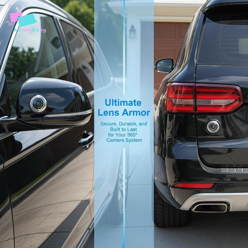 Abongbanghn 2 Peças Protetores De Lente De Câmera De Visão Traseira De Carro Anti-Impressão Digital Resistente A Arranhõ