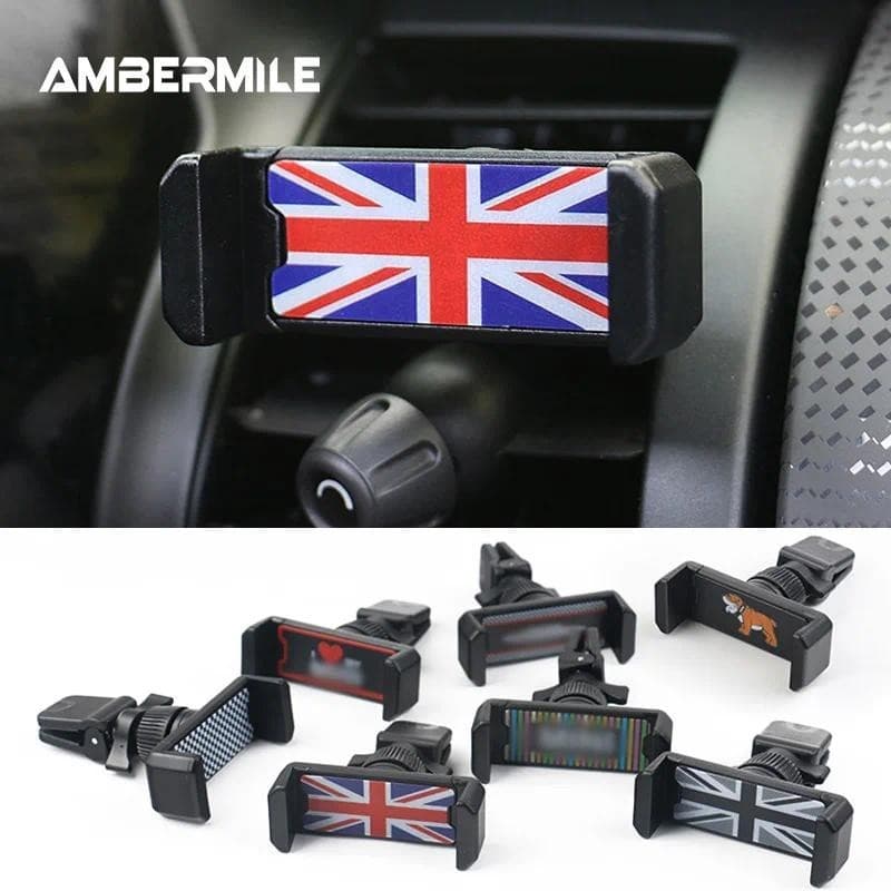 Âmbarmile Universal Para Mini Cooper Acessórios Suporte De Telefone Carro Com Ventilação De Ar R50 R53 R55 R56 R60 R61 F