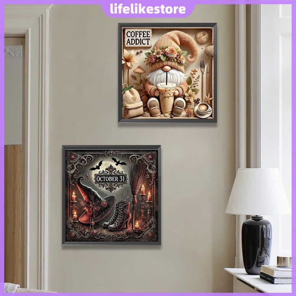 Kit De Pintura Diamante Broca Redonda 25x25cm Completa 30 Cores Quadro 5D Conjunto DIY [lifelikestore.br]