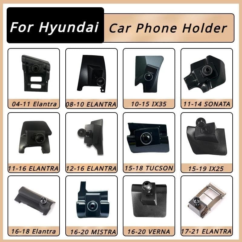 Para Hyundai TUCSON LAFESTA Elantra IX25 IX35 SantaFe MISTRA PALISADE CSUTO Suporte Do Telefone Carro Base Centro Ventil