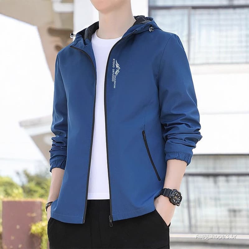 Novo outono inverno jaqueta masculina Casual ao ar livre jaqueta juventude Workwear jaqueta com capuz jaqueta superior
