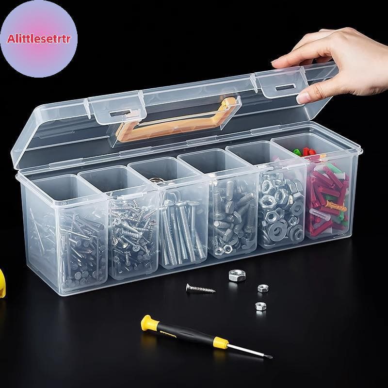 Tlesettrtr 1/7pcs Conjunto De Caixa De Armazenamento De Peças De Ferramentas Organizador Com Vários Compartimentos , Cla