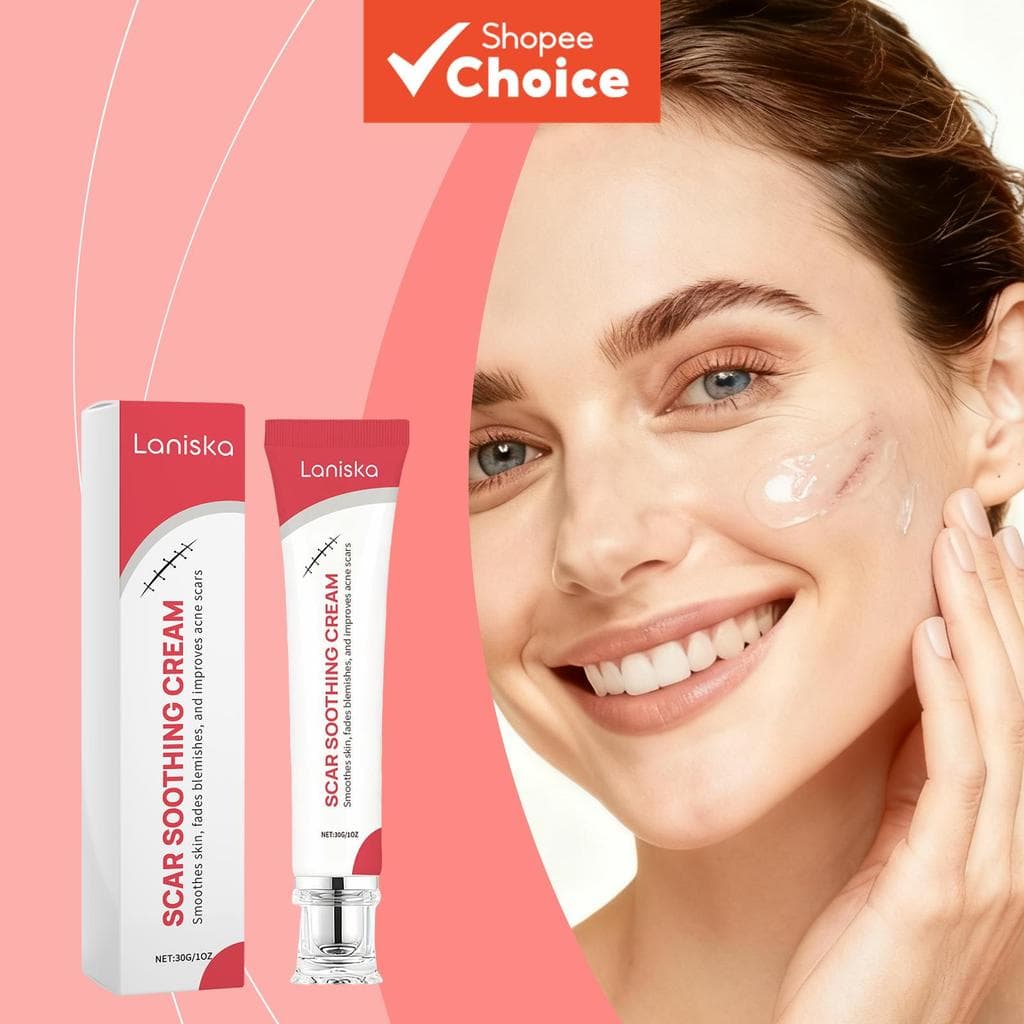 Creme Suavizante para Cicatrizes Laniska 30g Gel Hidratante para Suavizar Manchas e Cuidados com a Pele, Hidratante