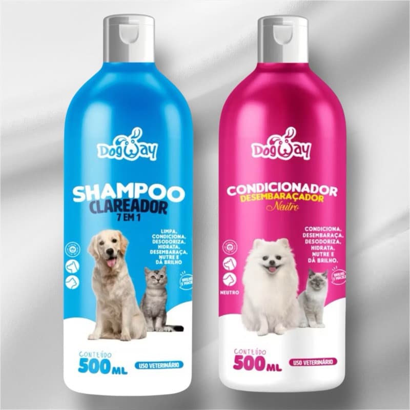 Shampoo e Condicionador Para Cães e Gatos Original Genial Pet - 500ml 0 melhor para seu animal