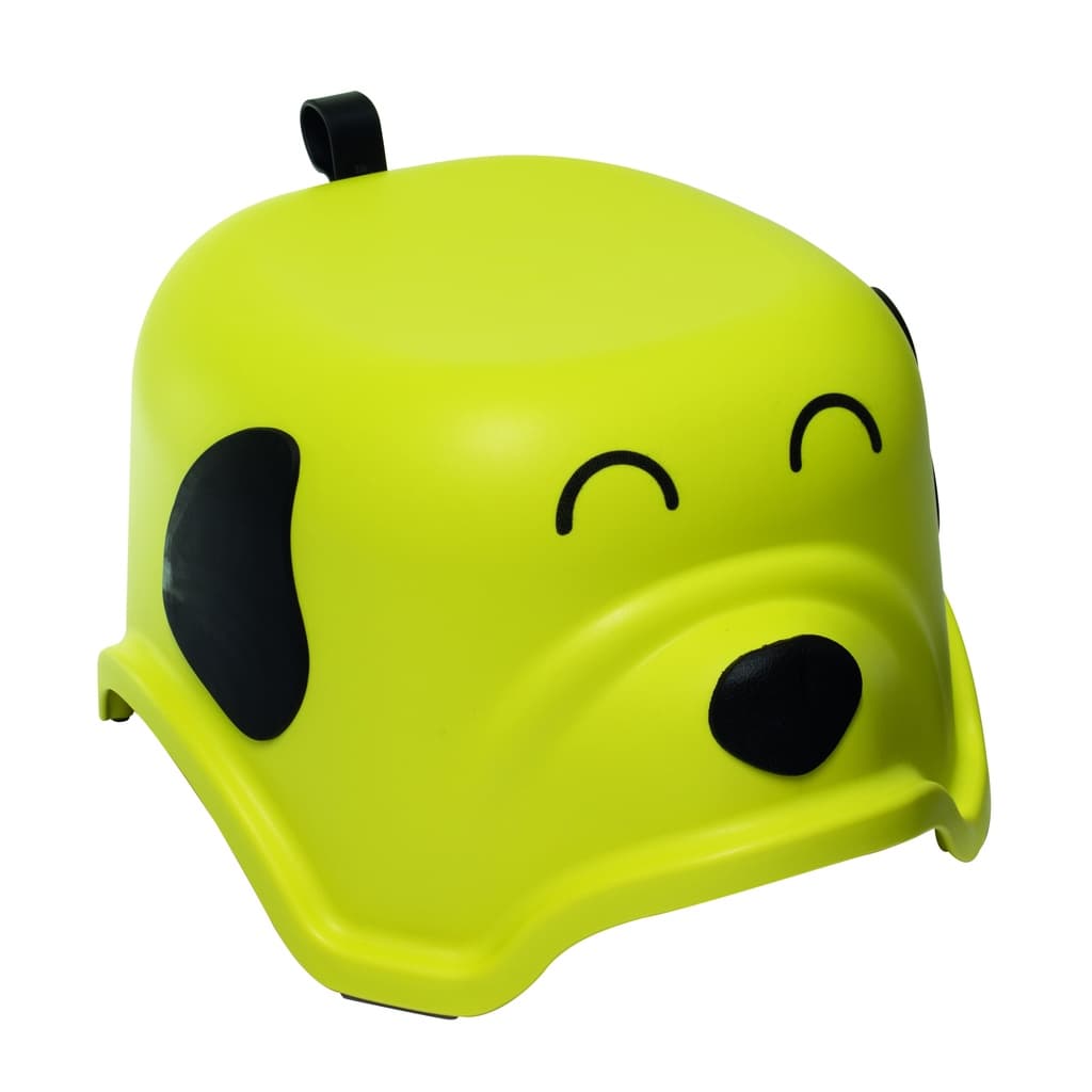 Banquinho Degrau Infantil Antiderrapante Cachorrinho Amarelo Suporta até 80kg KaBaby
