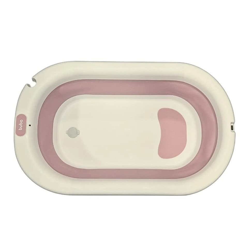  Banheira Dobrável Portátil Bebê Até 26l Rosa Muda Cor Buba