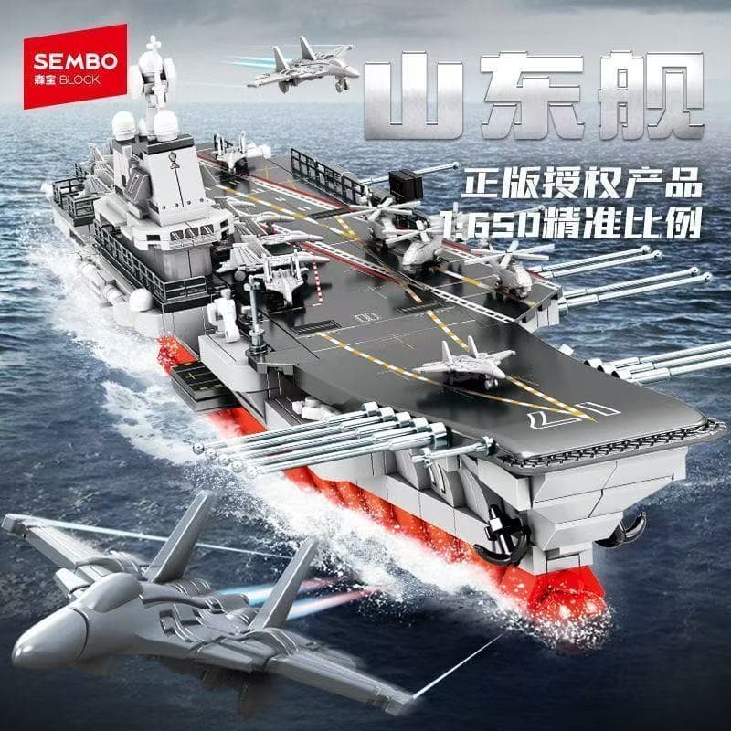 1600 peças de blocos LEGO Navio de guerra militar Brinquedo educativo de montar para meninos