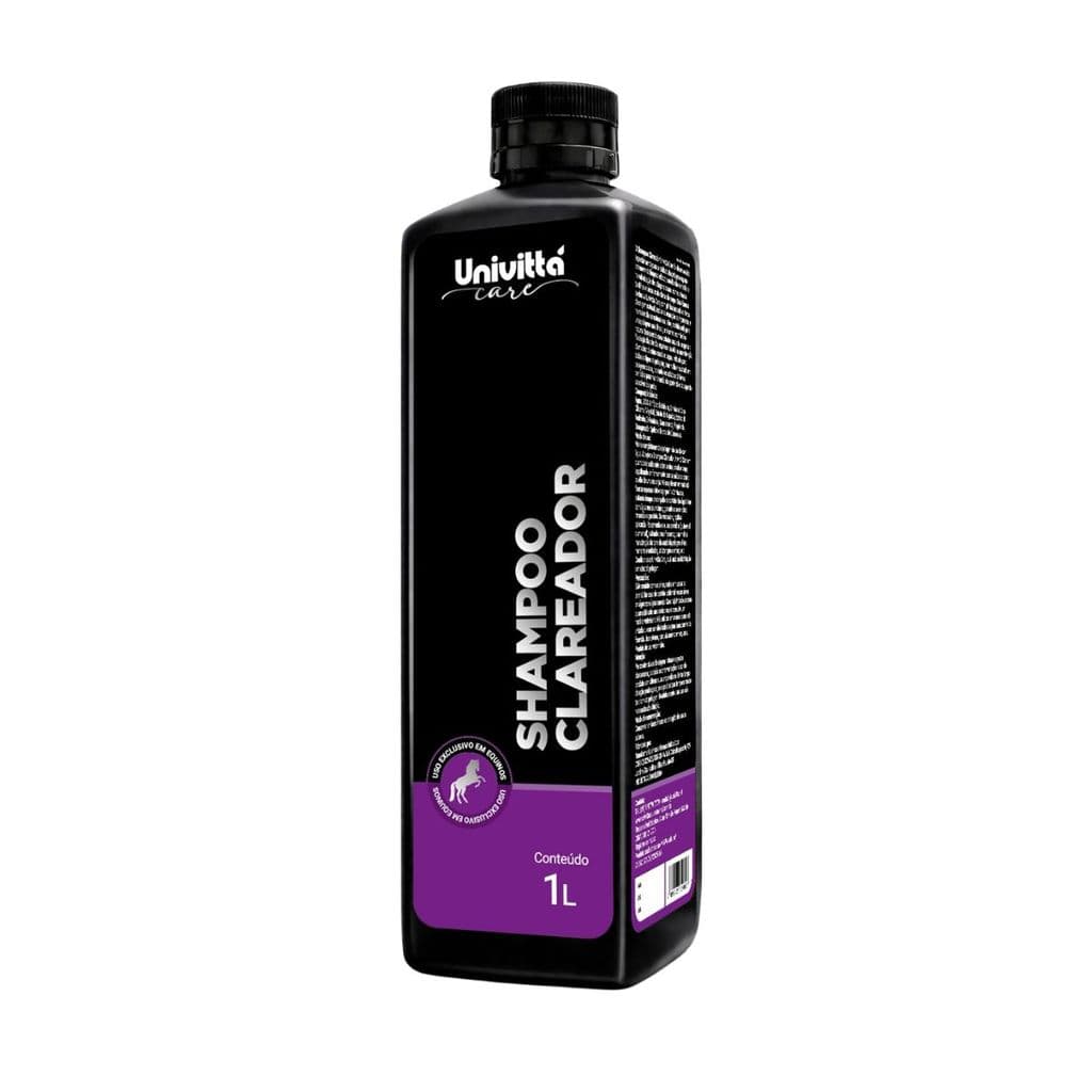 Shampoo Clareador para Cavalos Univitta Care - 1 litro