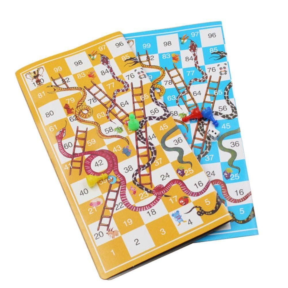 Brinquedos De Escada De Cobra , Tabuleiro De Xadrez Voador Educacional , Jogo De Familiar De Plástico Portátil Família