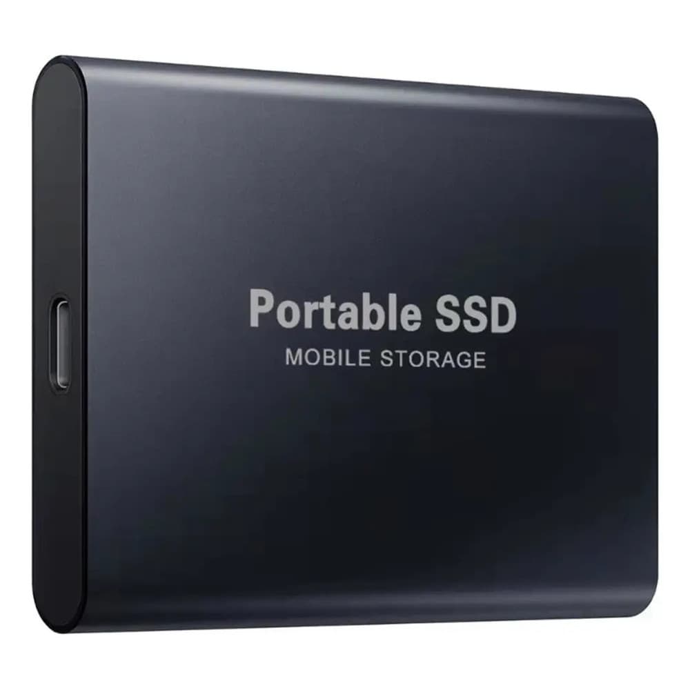 SSD Externo Portátil 2TB USB 3.0 Alta Velocidade Compacto para Notebook PC Mac e Console Cor Preto