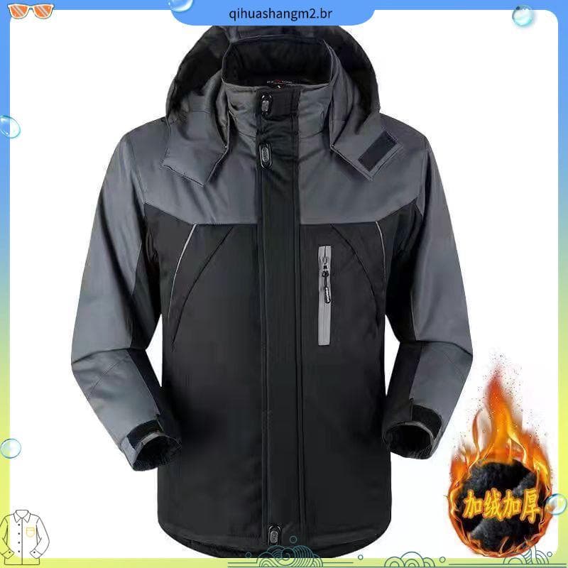 Forro de lã jaqueta acolchoada de algodão espessada jaqueta masculina inverno solta jaqueta de tamanho grande jaqueta ac