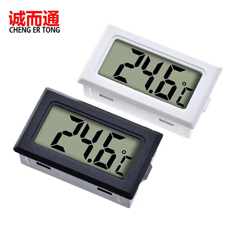 Venda quente envio rápido LCD Display Digital termômetro aquário geladeira termômetro eletrônico embutido sem cabo embut