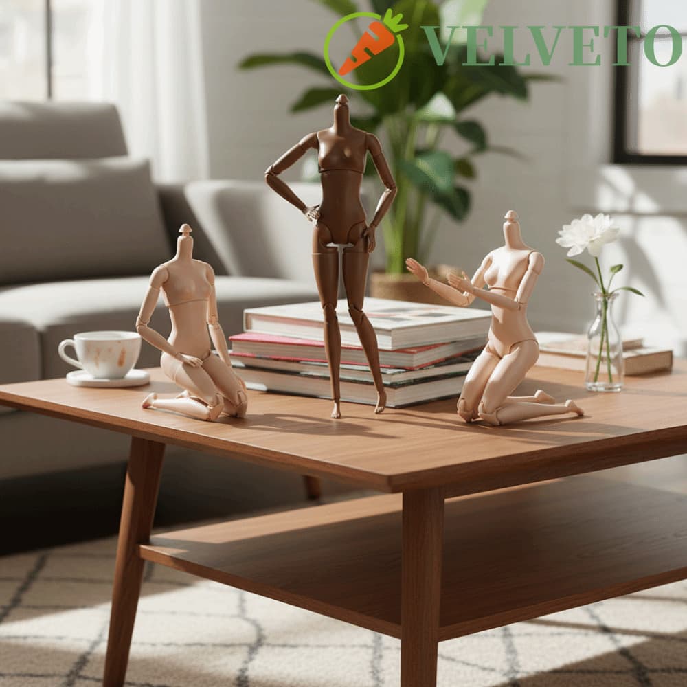 Bonecas BJD Nuas Articuladas ELVETO , Boneca Sólida De Corpo Muscular Super Modelo , De Figura De Ação Móvel De Substitu