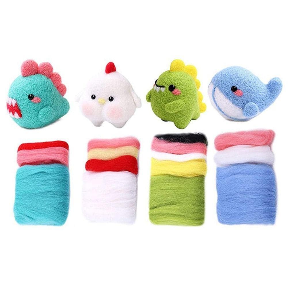 Diy Brinquedo De Feltro De Lã De Ovelha Brinquedos Educativos Chaveiro Materiais De Tecido Animal Acessórios Presentes F
