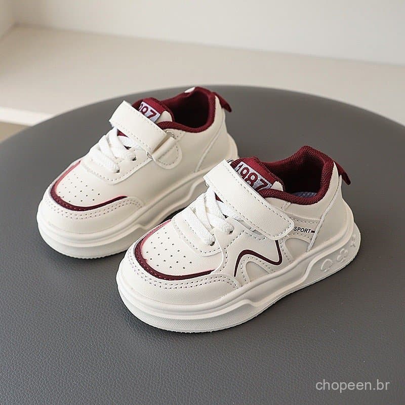 Tênis esportivos infantis, tênis casuais para meninos, tênis de corrida elegantes para meninas, leves e macios