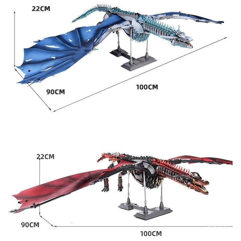 Compatível com os blocos de montar do modelo LEGO Dragão de Gelo, um desafiador brinquedo de montar inspirado em Game of