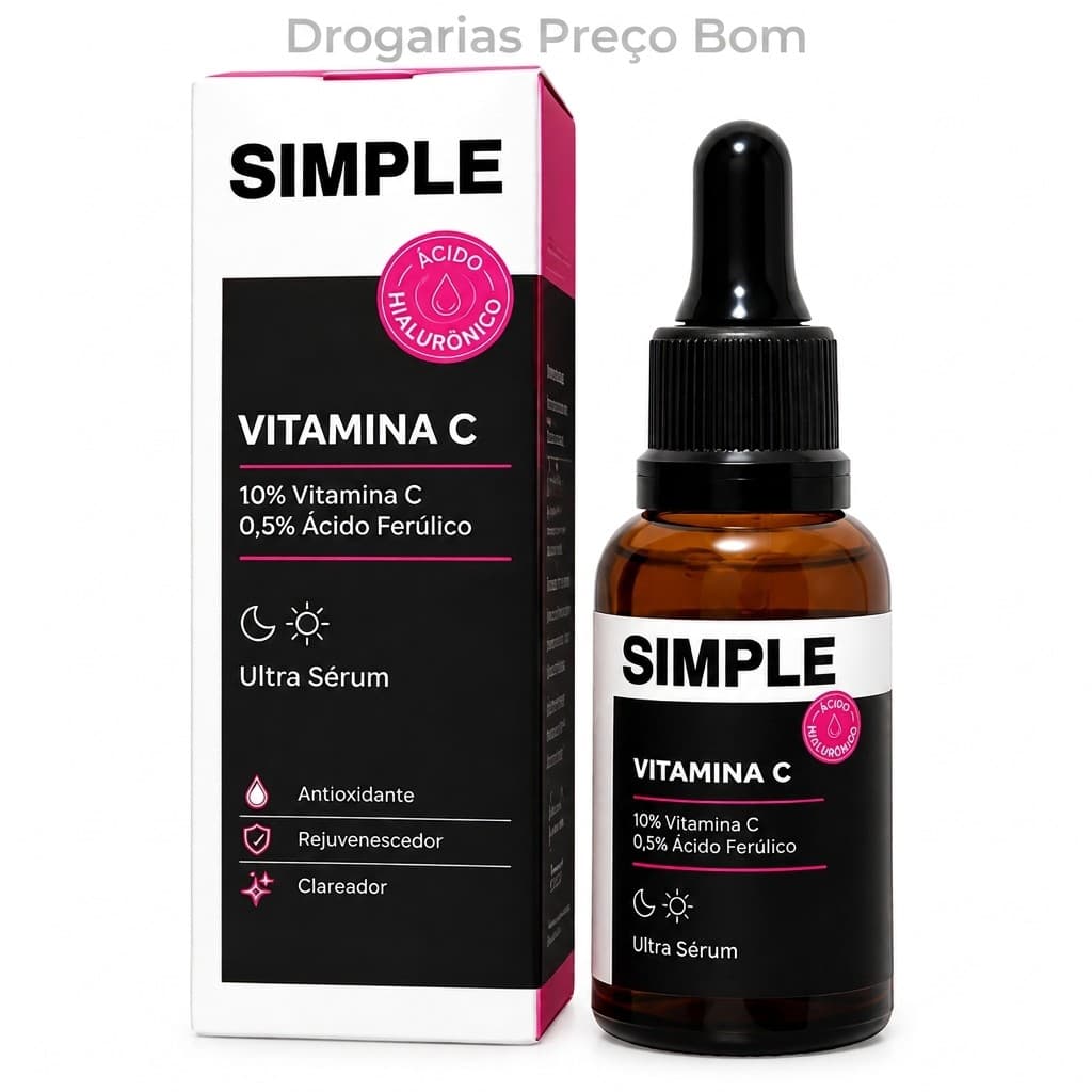 Ultra Sérum Vitamina C_pele firme e uniforme_Simple - 30ml