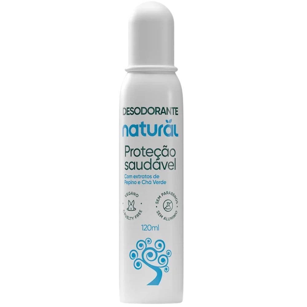 Desodorante Natural com Pepino e Chá Verde 120mL - Orgânico Natural
