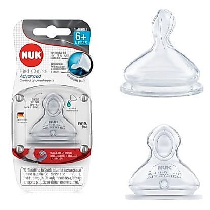 Bico Silicone Nuk  First Choice Advanced Tamanho 2 (7016-2U) Envio Rápido