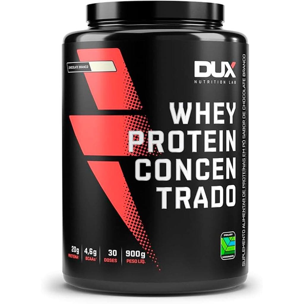WHEY PROTEIN DUX WHEY PROTEIN CONCENTRADO 900G - SABOR CHOCOLATE BRANCO