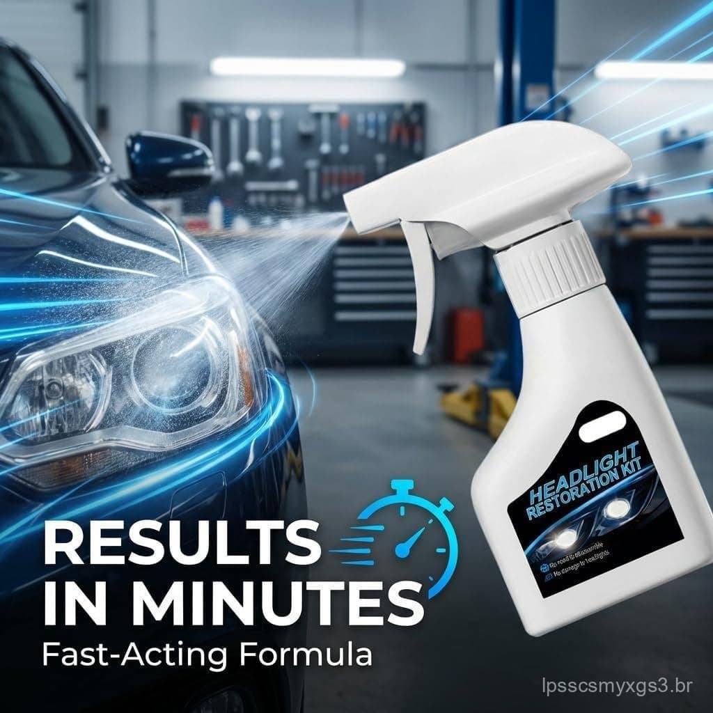 Kit de reparo de faróis de carro, novo modelo 2026 de limpador de revestimento de faróis para carros, caminhões, motocic