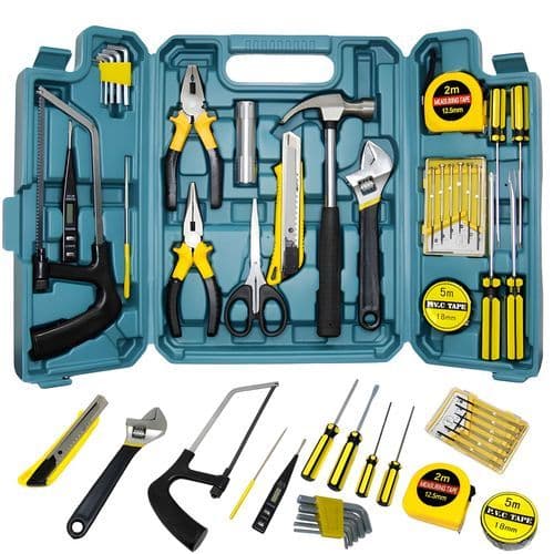 Kit Caixa 27 Ferramentas Embralumi Profissional C/ Maleta Multiuso Fenda Philips Multiuso