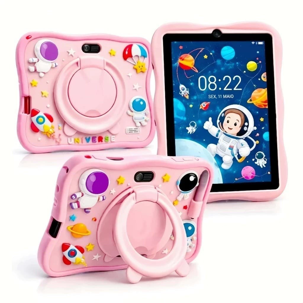 Tablet Infantil Kids 7 Polegada com wifi bluetooth Android Super Resistente Smart MOBY LUX
