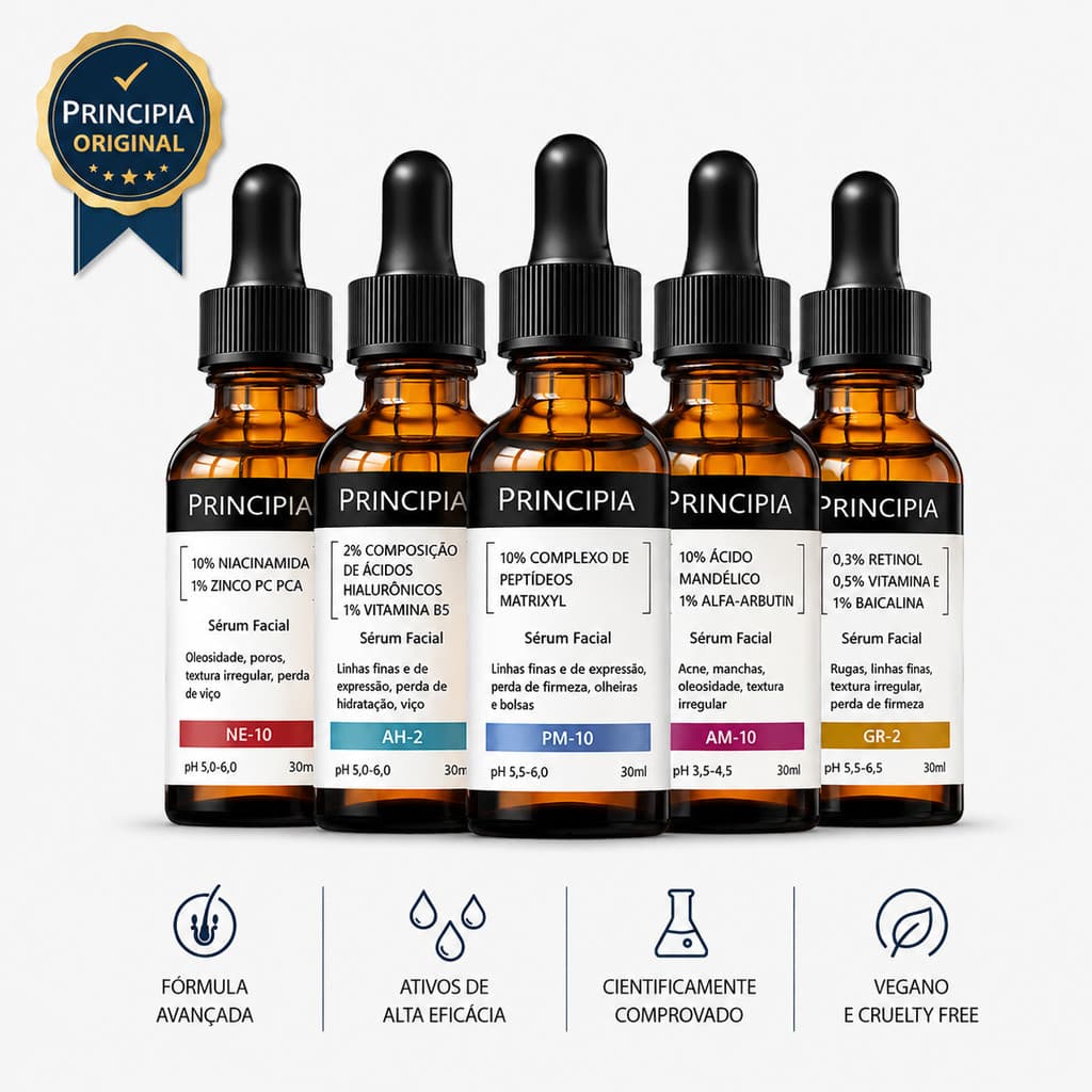 Sérum Principia Original Facial e Capilar Skincare Antiacne Clareador Hidratante | Anti-idade
