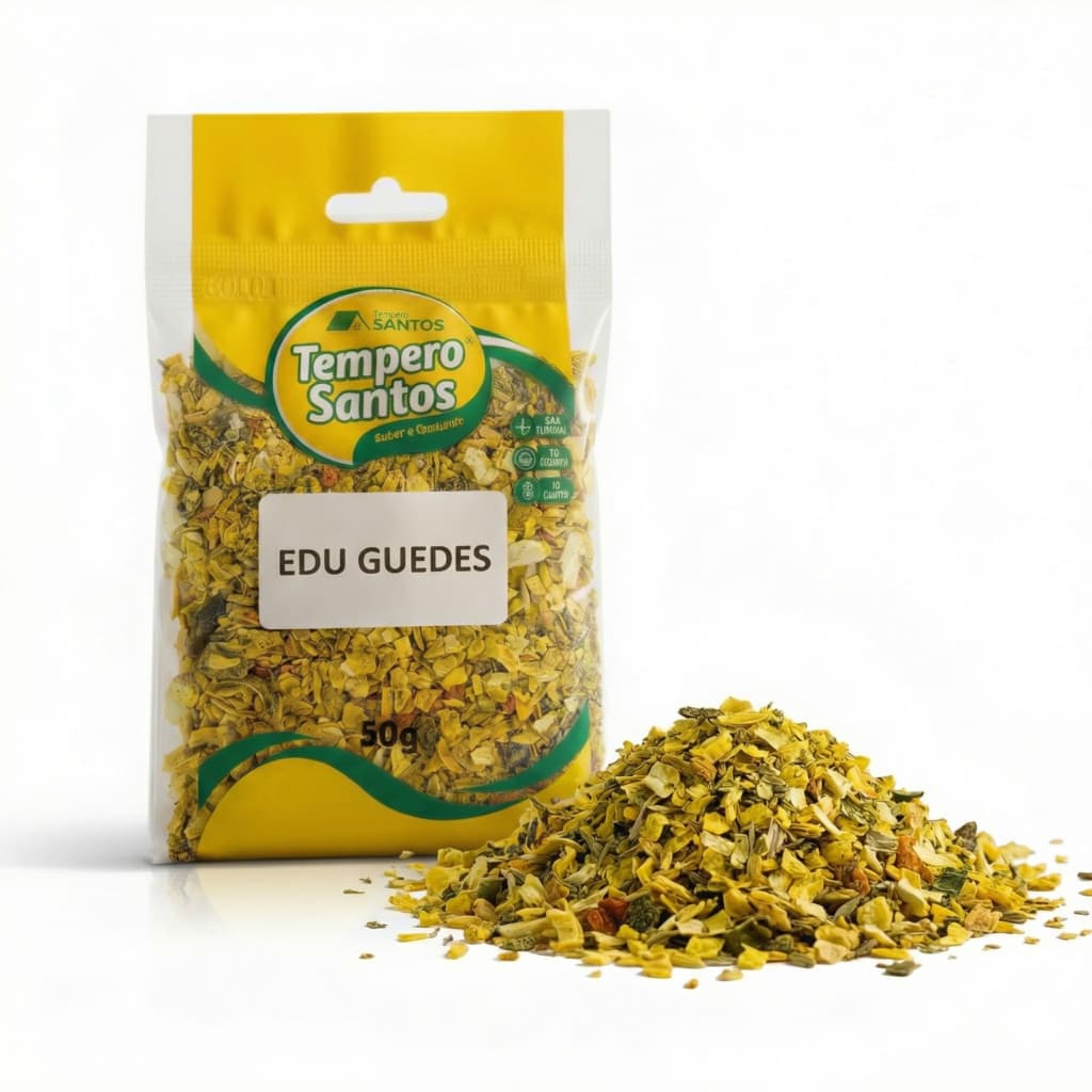 Tempero Edu Guedes Seco  - Mix De Especiarias Para Arroz E Frango 250g/ 500g/ 1kg - Tempero Santos
