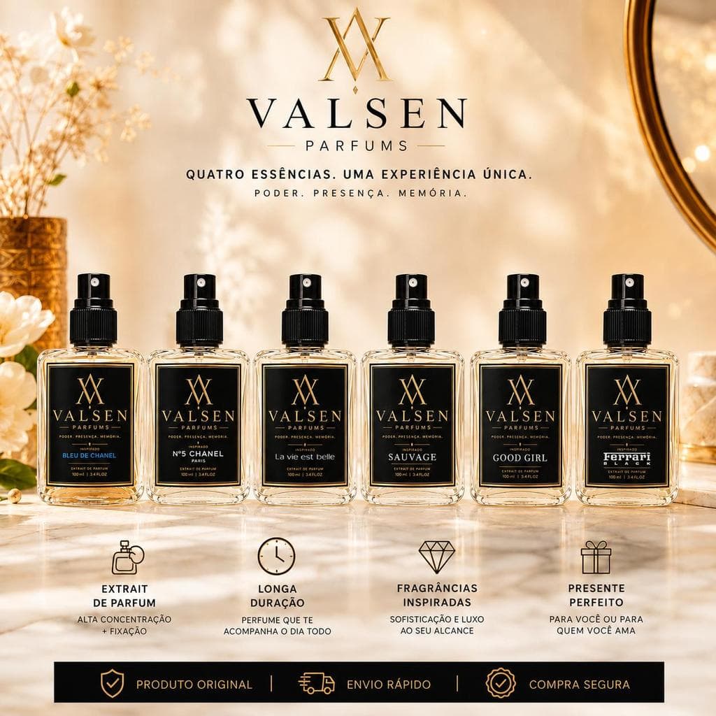 Perfume Masculino e Feminino Inspirado Fragrâncias Importadas Famosas 100ml Clássico Entrega Rápida Alta Fixação 
