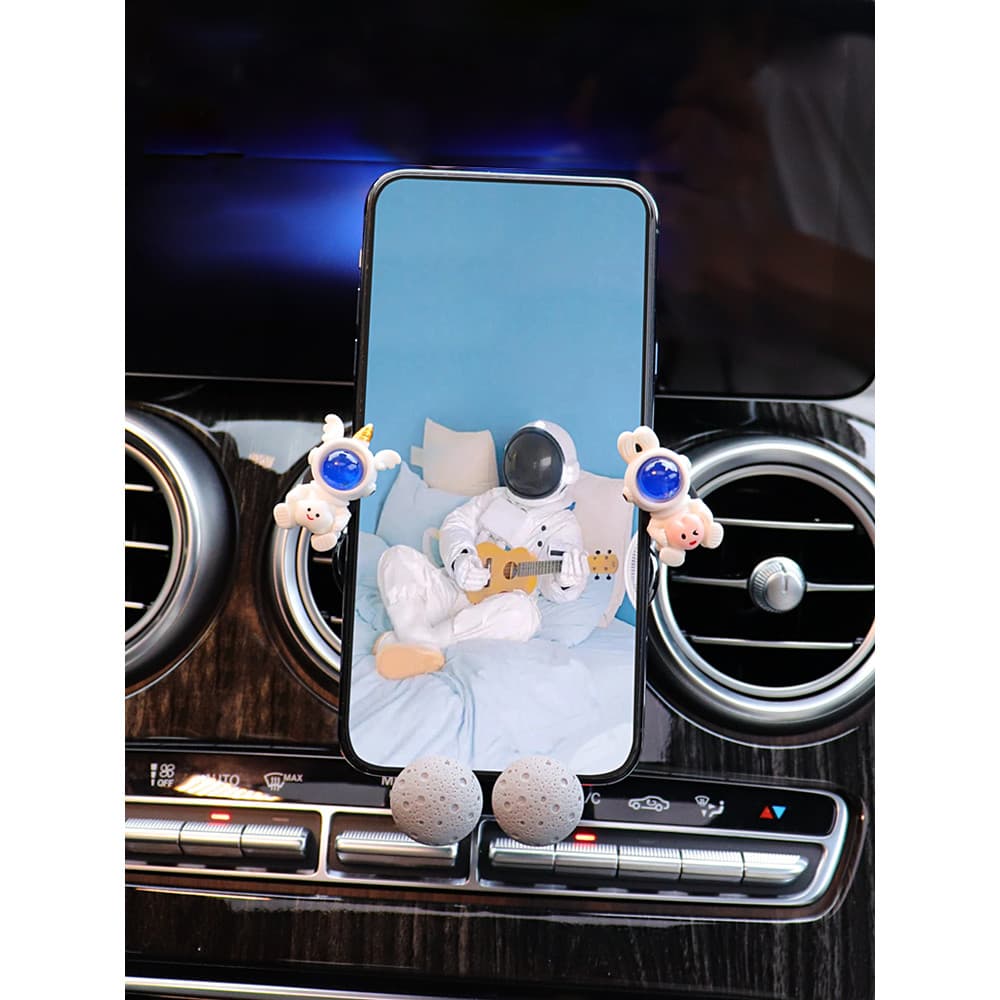 Criativo suporte do telefone do carro 2021 novo estilo feminino bonito saída de ar do carro suporte navegação carro supo