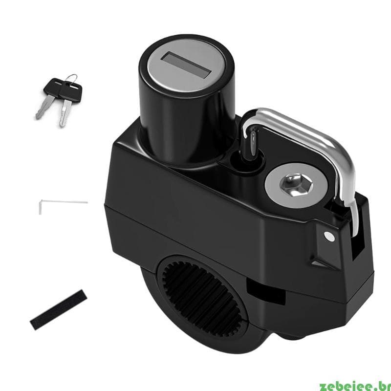 zebeiee Fechaduras Para Capacetes Moto Chaves, Fácil Instalação, Acessório Scooter, Montagem Alumínio