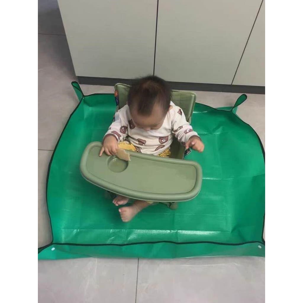 Ferramenta útil Anti-sujeira para bebê com alimentação automática!Bebê comendo alimentação tapete impermeável cadeira de