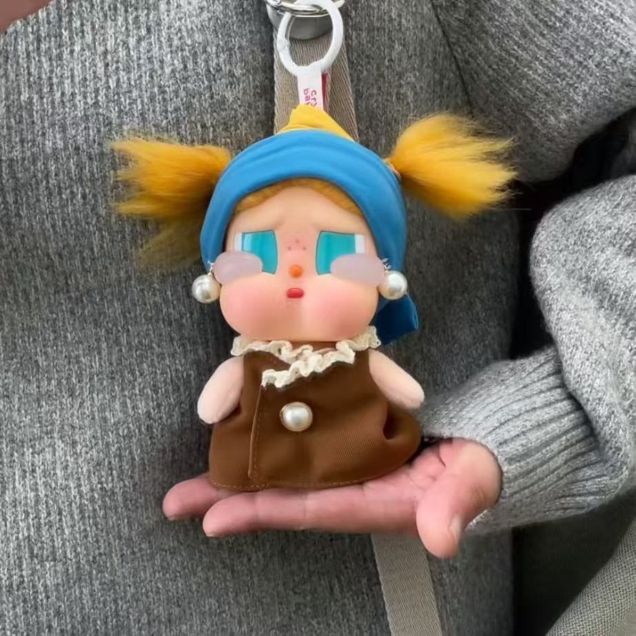 [Apenas roupas de bebê] Adequado para chorar bebê boneca de vinil roupas de bebê pingente mudança de roupas menina usand