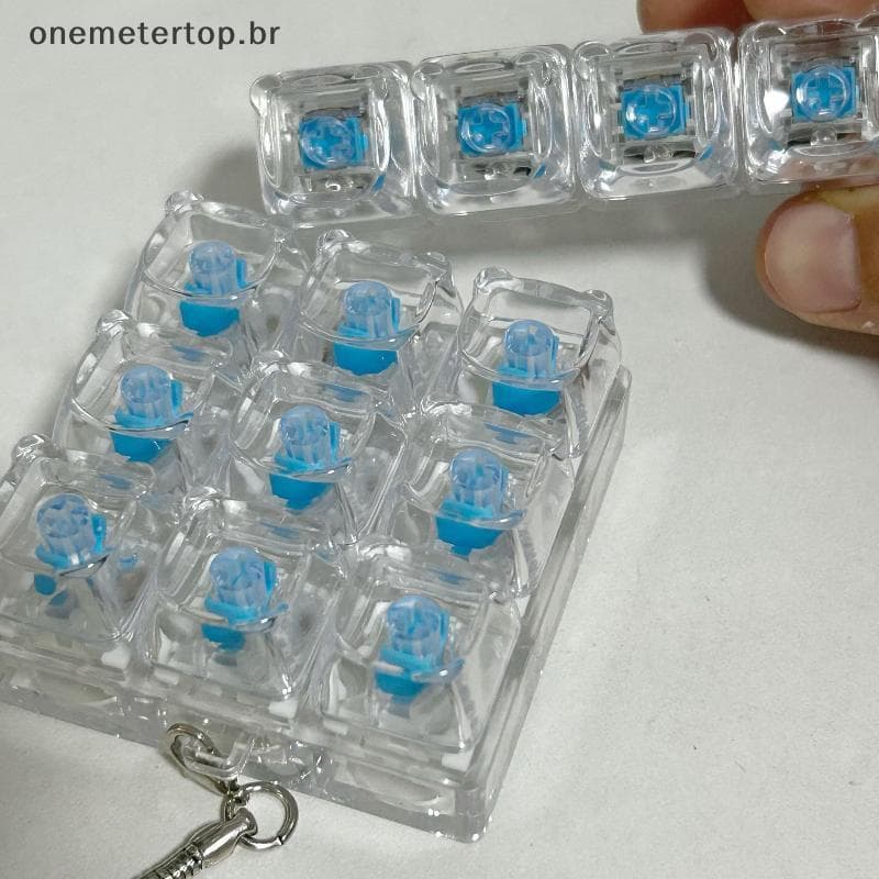 onemetertop 4 Teclas Teclado Mecânico Interruptor Testador Com LED Para Teclados Mecânicos Alívio Do Estresse Brinquedo 