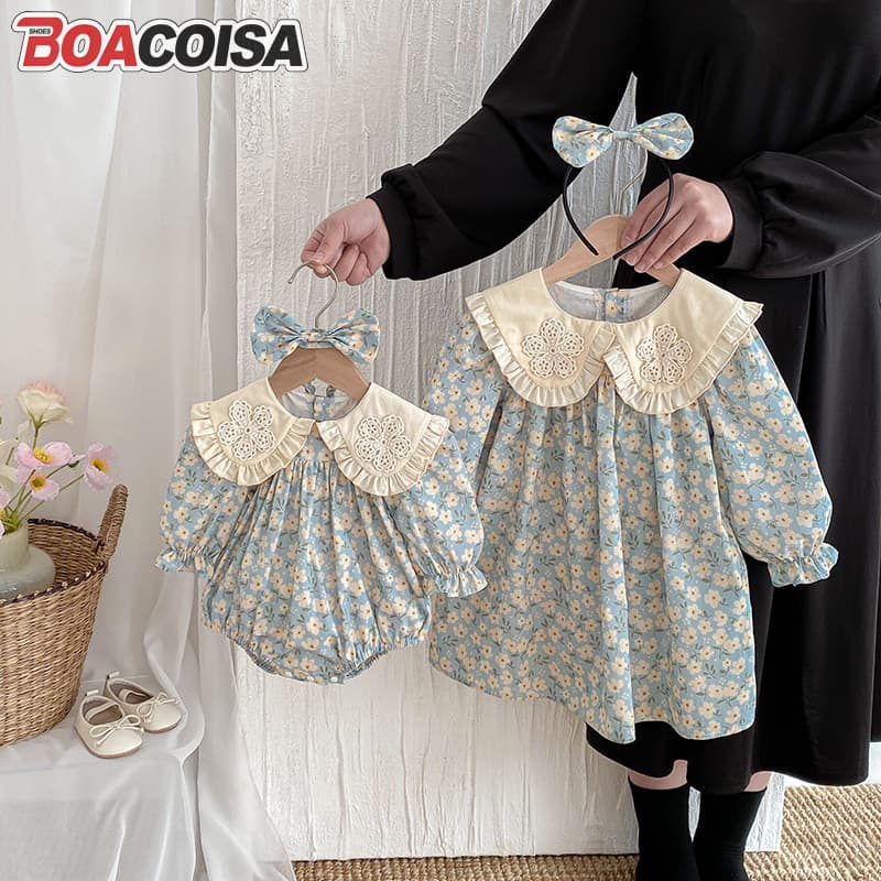 Bebê roupas de outono roupas de bebê roupas de bebê menina de manga comprida irmãs roupas meninas crianças roupas