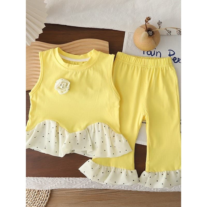 Bebê roupas de bebê roupas infantis meninas verão moda menina bebê sem mangas colete calças terno de duas peças moda est