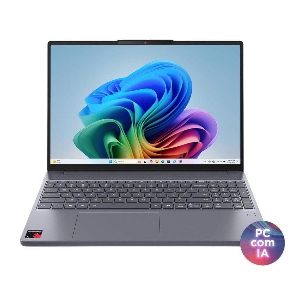 Notebook Lenovo IdeaPad Slim3 Snapdragon X 16GB RAM 512GB SSD 15,3" ARM Win 11 Copilot+ 83TW0000BO