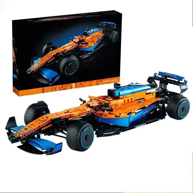 Escala 1:8, 65 cm, compatível com blocos de montar LEGO, modelo de carro de Fórmula 1 McLaren, modelo de montagem técnic