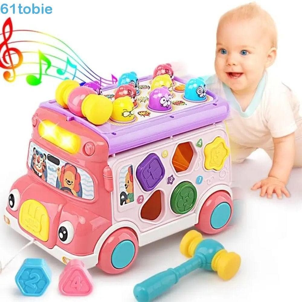 TOBIE Ônibus Música Brinquedos Educativos , Jogo Interativo Plástico Atividade Musical Brinquedo Do Bebê , Montessori
