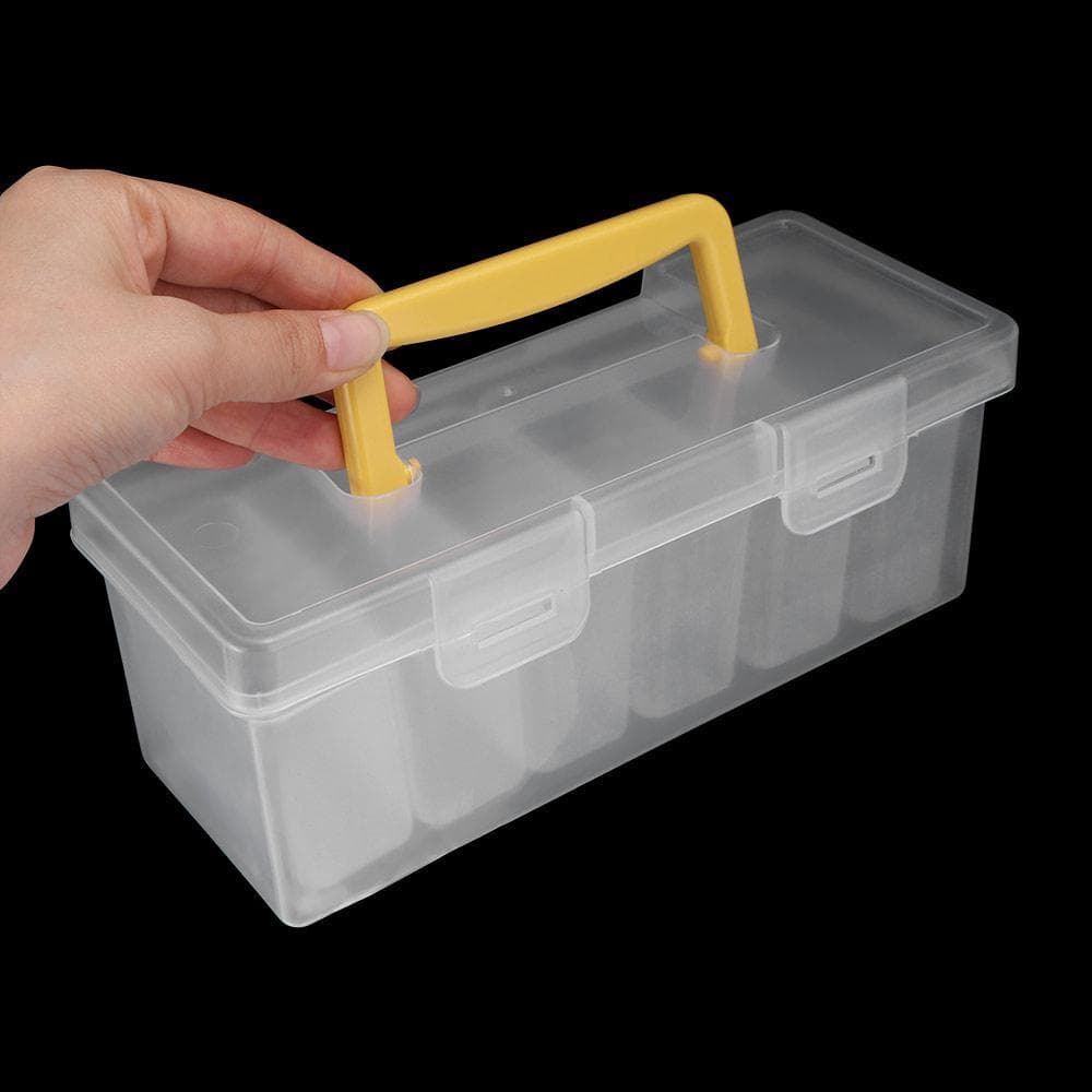 Organizador De Ferramentas Portátil Transparente , 7 Peças , 6 Caixas Pequenas , 1 Caixa Grande , À Prova D'água , Conju