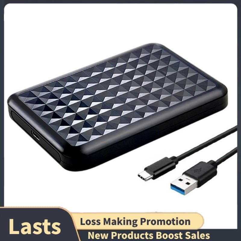 Gabinete USB3.0 HDD Porta Serial De 2.5 Polegadas SATA SSD Disco Rígido Caso Suporte 6TB Transparente Móvel Externo HD