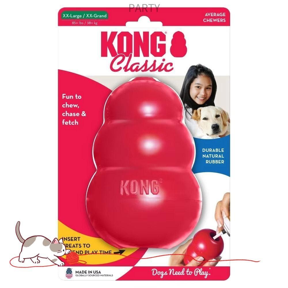Brinquedos Para Cães PARTY Kong , Clássicos Cachorros Capacidades De Enchimento De Guloseimas , Brinquedo De Mastigar De