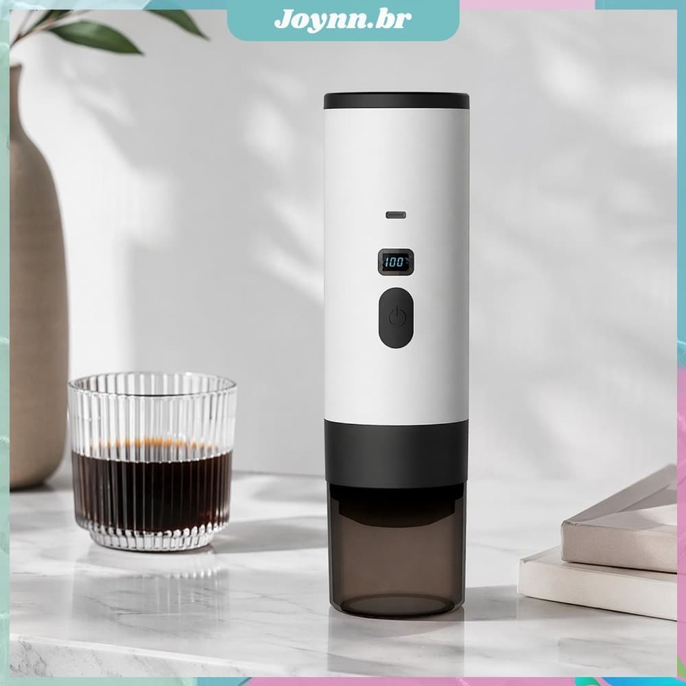 Máquina De Café Expresso Portátil Com Tela LED 90ml Cápsula Cafeteira Tipo C Carga Para NS Pods Travel _JOYN