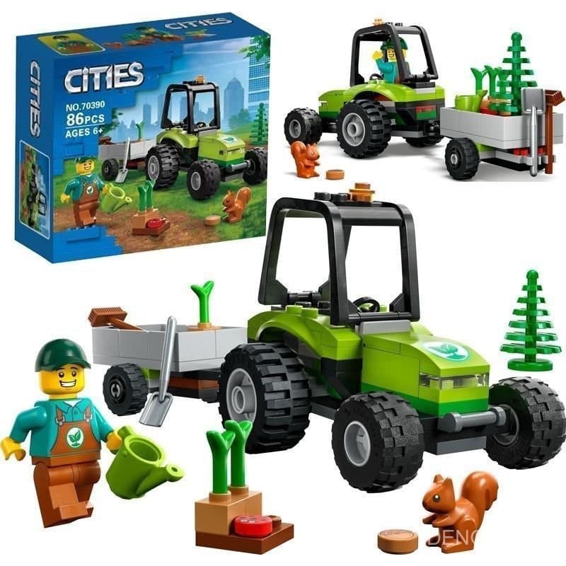 Compatível com Lego City Series City Park Tractor 60390 Brinquedo de Blocos de Montar Presente para Meninos HPCE