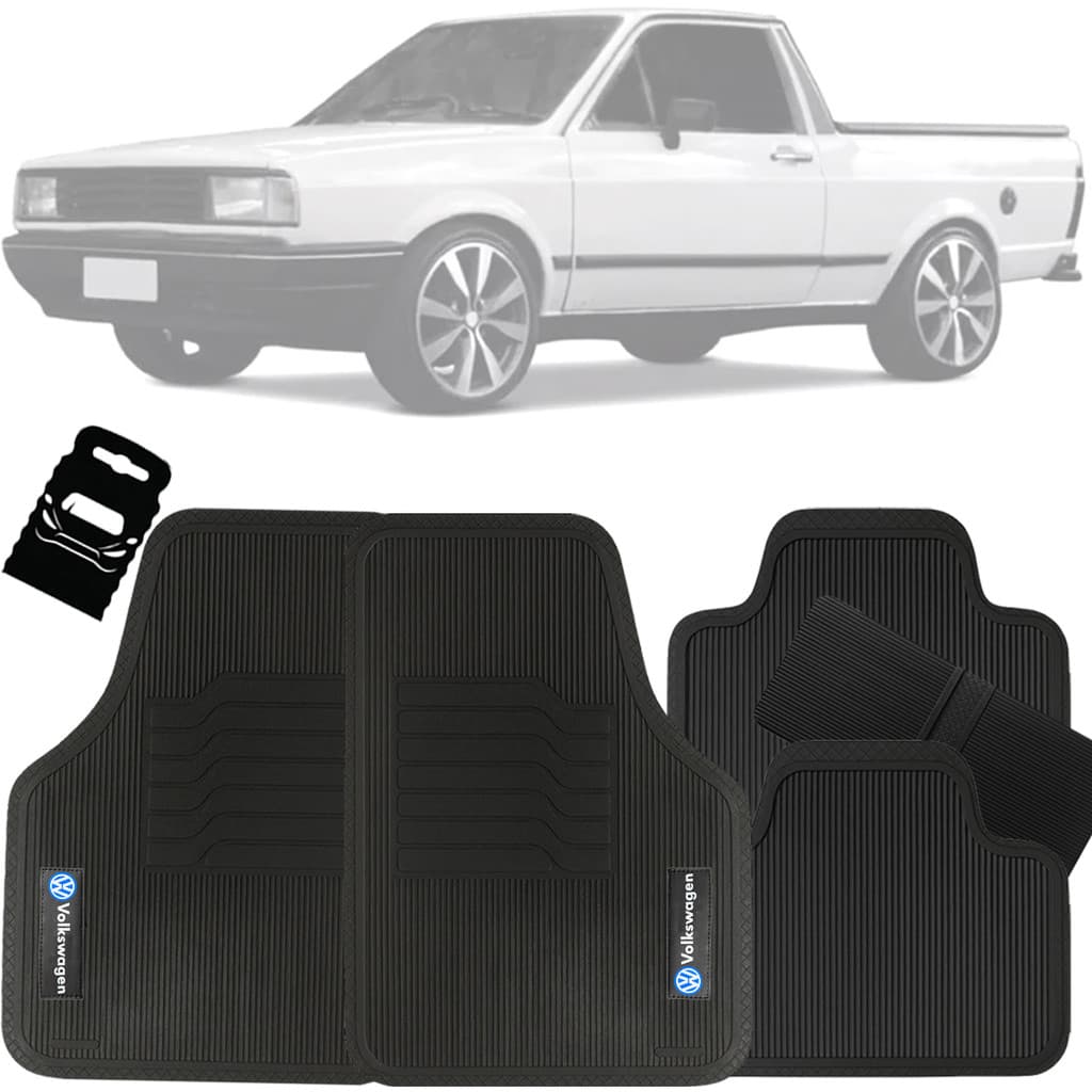 Tapete Automotivo Universal Borracha Saveiro G1 1981 1982 1983 1984 1985 1986 1987 1988 1989 1990 1991 1992 1993 1994