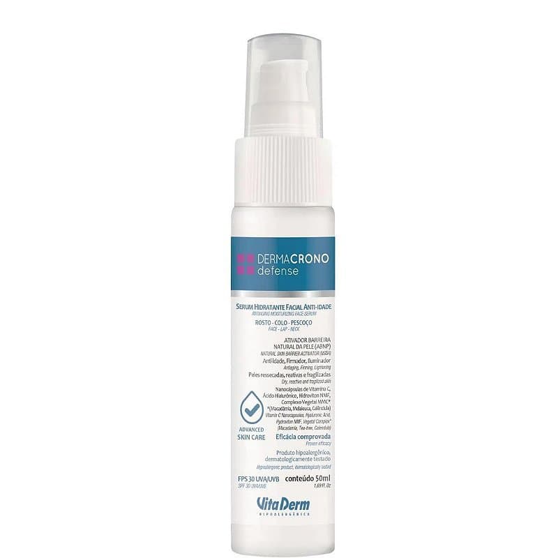 Serum Facial Hidratante Anti-idade Dermacrono Vita Derm 50ml